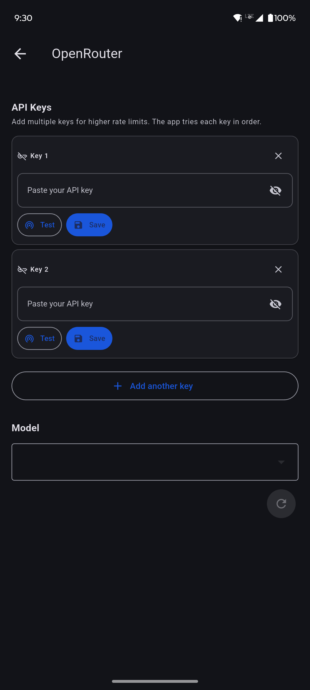 Add your own key